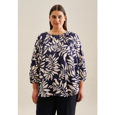 Abbildung von Seidensticker Schwarze ROSE Bluse, Damen, Größe: 52, Dark blue