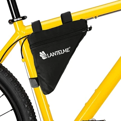 Abbildung von Lantelme Fahrrad Dreiecktasche Wasserdicht 18x18cm Rahmentasche Triangeltasche ideal für WerkzeugTasche Fahrradschloss Regencape Fahrradtasche Rahmen 8300
