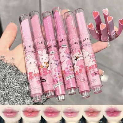 Abbildung von KTouler 6 Farb Crystal Gelee Lippenstift Set,Shine Hydrating Lip Gloss, Feuchtigkeitsspendender Tinted Lippenbalsam, Smooth Nourishing Care Tint with Gift Box