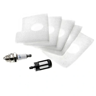 Abbildung von vhbw Luft Filter, Kraftstofffilter, Zündkerze kompatibel mit Stihl MS 170, 180, 017, 018, 180 C Motorsäge, Kettensäge Wartungsset