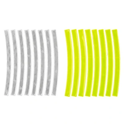 Abbildung von M Wave Reflickers Bow Reflexaufkleber, 3M Scotchlite Reflexmaterial, zur Sicherungs Markierung von Kinderwagen, Fahrrädern, für Fahrrad Felgen