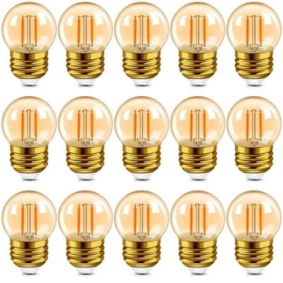 Abbildung von Hcnew G40 LED Retro Edison Glühlampe Mini Globe 1W (E27, 15 pack)