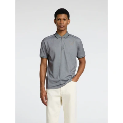 Abbildung von Selected Homme FAVE NOOS Poloshirt, Herren, Größe: Medium, Medium grey melange