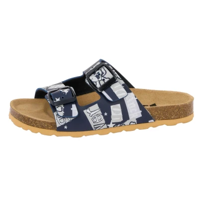 Abbildung von Pantolette blau Jungen Bioline Rocky