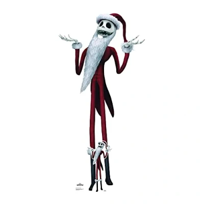 Abbildung von SC4033 Jack Skellington Santa Suit The Nightmare Before Christmas Kingdom Hearts Pappaufsteller mit kostenlosem Mini