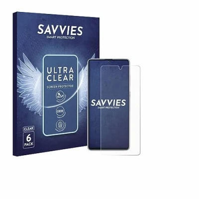 Abbildung von Savvies 6 Stück Schutzfolie für Samsung Galaxy Note 10 Lite Displayschutz Folie Ultra Transparent