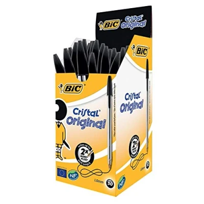Abbildung von Bic Kugelschreiber Cristal schwarz