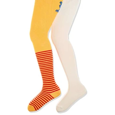 Abbildung von Playshoes Unisex Baby Strumpfhose Nilpferd 2er Pack 498936, 900 Beige, 50 56