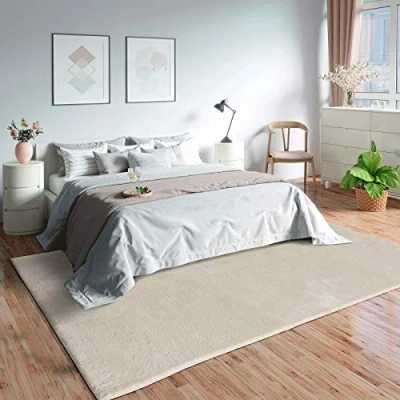 Abbildung von Mia&#039;s Teppiche Olivia Wohnzimmer/Schlafzimmer Teppich waschbar 80x150 cm, Beige