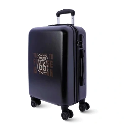 Abbildung von Route 66 Koffer Handgepäck 55x40x20 Reisekoffer mit 4 Rollen 360º leicht Hartschalenkoffer ABS 33 L Trolley Carry on Luggage rollkoffer Klein &amp; Mittelgroß