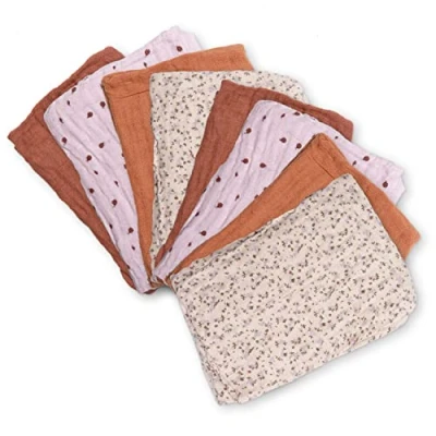 Abbildung von Pippi Musselintuch 8er Pack, Mocha Mousse