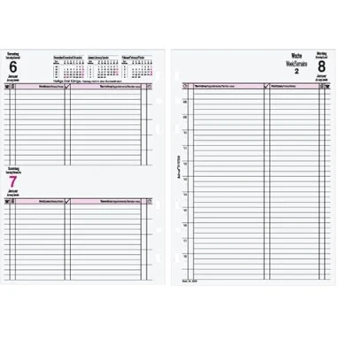 Abbildung von bind B550323 Kalendereinlage für Tageskalender A5, Timer Einlage Kalender Jahr 2023, 1 Tag / Seite, Terminkalender mit System, Kalendarium Systemplaner und Standard Timeplaner