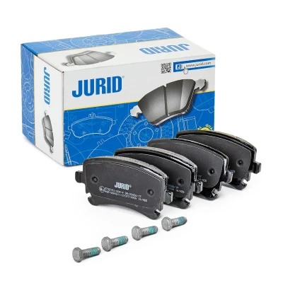 Abbildung von JURID 573219J Bremsbelagsatz nicht für Verschleißwarnanzeiger vorbereitet mit Zubehör AUDI: A6 C6 Allroad, Avant, A8 D3, BENTLEY: Continental GT