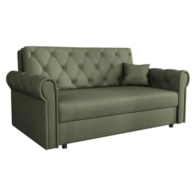 Abbildung von Mirjan24 Sofa Viva Roma III mit Schlaffunktion, 3 Sitzer Polstersofa Bettkasten inkl. Kissen, Schlafsofa, Bettsofa, Sofagarnitur, Farbauswahl, Wohnlandschaft (Kronos 46)