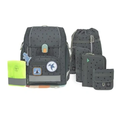 Abbildung von Lässig Set BOXY Unique Schulranzen für Kinder, Größe: One Size, Grey