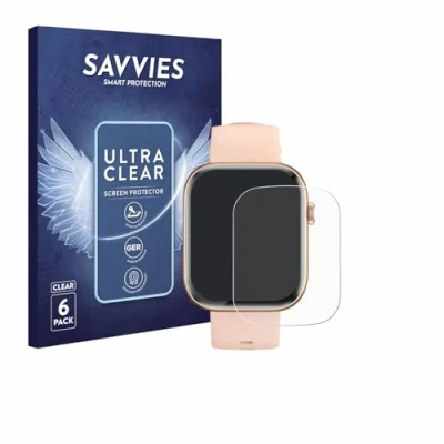 Abbildung von Savvies 6 Stück Schutzfolie für Sytifro Smartwatch 1.93&quot; Displayschutz Folie Ultra Transparent