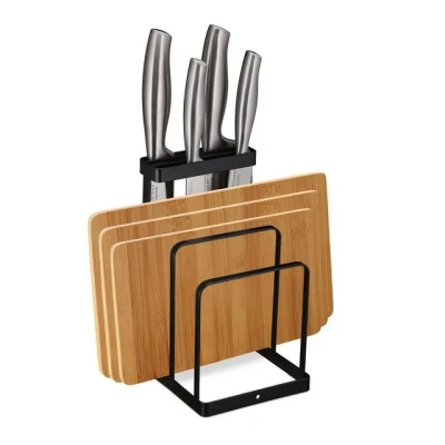 Abbildung von relaxdays Messerblock Messer &amp; Schneidebretthalter