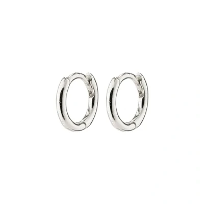 Abbildung von EANNA recycelte Huggie Creolen (Silber)