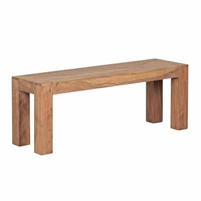 Abbildung von Akazie Massivholz Esszimmer Sitzbank Bank 120 x 35 cm Holz