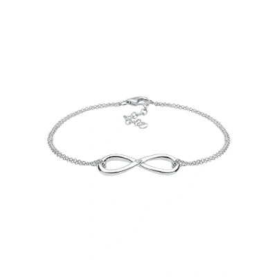 Abbildung von DIAMORE Armband Damen Infinity Anhänger Unendlichkeit Basic mit Diamant (0,03 ct.) aus 925 Sterling Silber