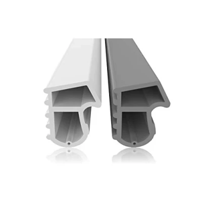 Abbildung von Dikara Dichtungsband Stahlzargendichtung Höhe 16mm Breite 13mm Falz Türdichtung, Antidehnungsfaden, TPE thermoplatisches Elastomer, Dichtung