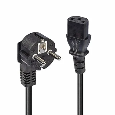 Abbildung von Lindy 30335 IEC Netzkabel 2m Schuko Winkelst. IEC320C13