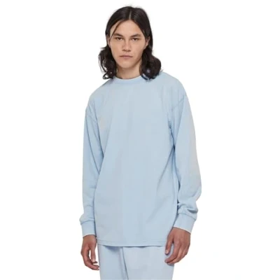 Abbildung von Urban Classics Heavy BOXY ACID WASH Longsleeve Langarmshirt, Herren, Größe: XXL, Balticblue
