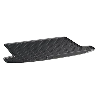 Abbildung von AROBA GL1359 Design Kofferraumwanne kompatibel mit Hyundai Tucson ab BJ. 12.2020&gt; für variablen Ladeboden Oben Kofferraummatte passgenau erhöhter Rand schwarz