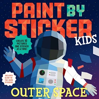 Abbildung von Paint by Sticker Kids: Outer Space: Create 10 Pictures One at a Time! Includes Glow in the Dark Stickers