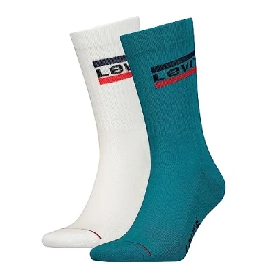 Abbildung von Levi&#039;s Unisex CREW SOCK, ocean depths, 35/38 (2er Pack)