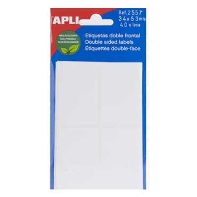 Abbildung von Apli 2557 Tasche Etiketten doppelt Front