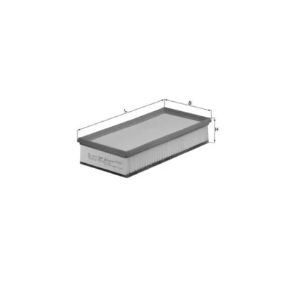 Abbildung von MAHLE ORIGINAL LX 1296 Luftfilter 66,0 156 325,0 Filtereinsatz CITROËN: C8, C5 I Kombi, Schrägheck, FIAT: Ulysse II, LANCIA: Phedra
