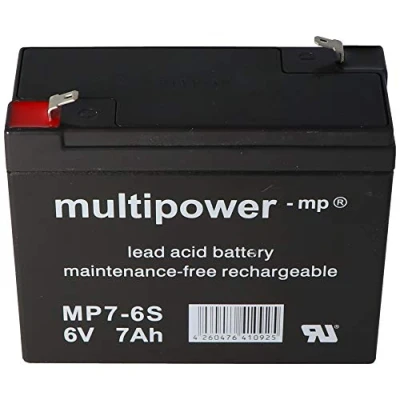 Abbildung von Multipower MP7 6S, WP7 6S Akku Blei PB 6Volt 7Ah