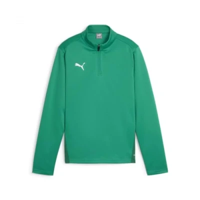 Abbildung von Puma Fussball Teamgoal Langarmshirt für Kinder, Größe: 116, Gruenweissgruen