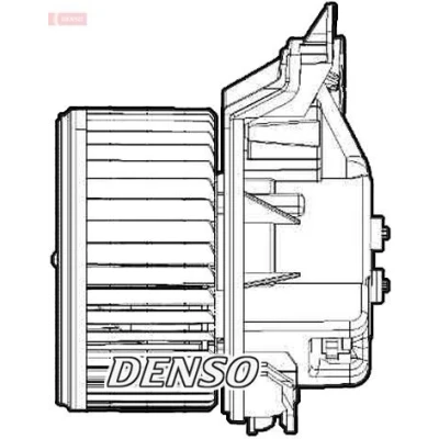 Abbildung von DENSO DEA09209 Innenraumgebläse für Linkslenker FIAT: Doblo II Kasten / Kombi, Fiorino III Kombi