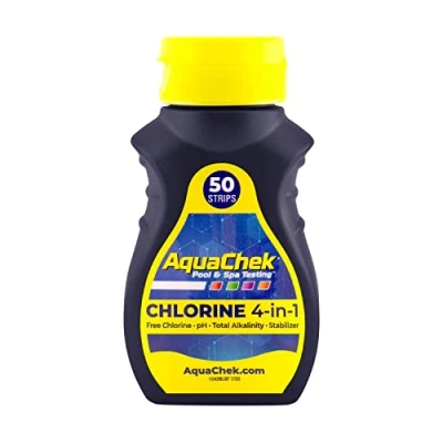 Abbildung von AquaChek 2 Rote Schwimmbad Teststreifen, Brom pH Alkalinität, 50 Stück
