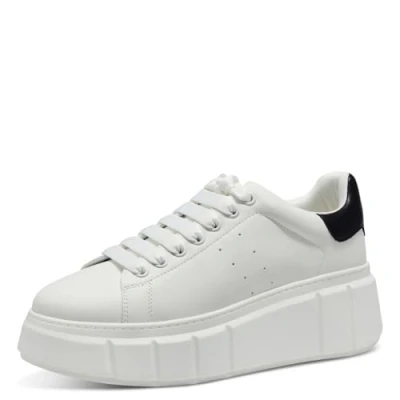 Abbildung von Tamaris Sneaker low, Damen, Größe: 39, White black Schuhe