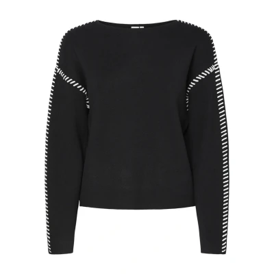 Abbildung von YAS Yasstitcha Strickpullover, Damen, Größe: XS, Black