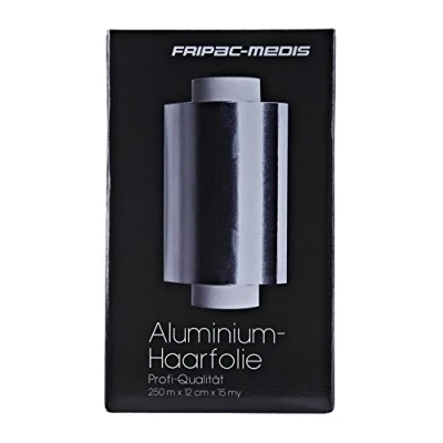 Abbildung von Fripac Medis Aluminium Haarfolie Rolle 250 m x 12 cm 15 my, silber