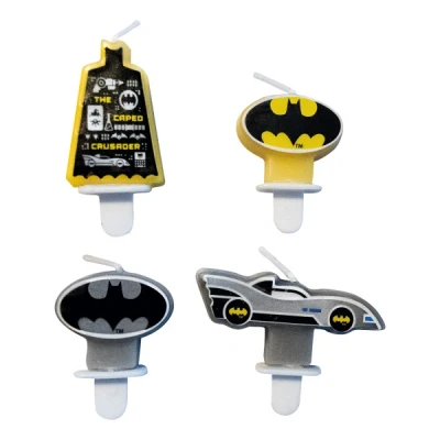 Abbildung von Batman Kuchenkerzen 4 Stück