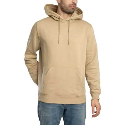 Abbildung von Tommy Jeans Sweatshirt TJM REG S FLAG HOODIE mit bestickten Markenlogo auf Brusthöhe
