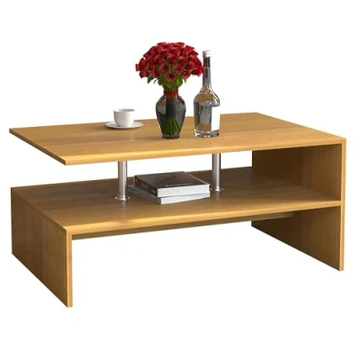 Abbildung von VCM Couchtisch Holz Sofatisch Wohnzimmertisch Maliso L