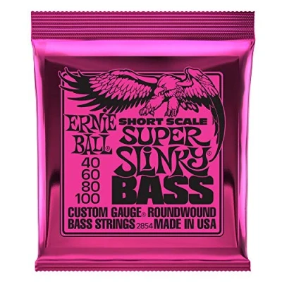 Abbildung von Ernie Ball P02854 Super Slinky Nickel Wound Short Scale Bass Saiten, Stärke 45 100