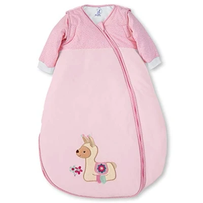Abbildung von Sterntaler Schlafsack Kuschelzoo für Kleinkinder, Abnehmbare Ärmel, Wärmeregulierung, Reißverschluss, Größe: 110, Rosa