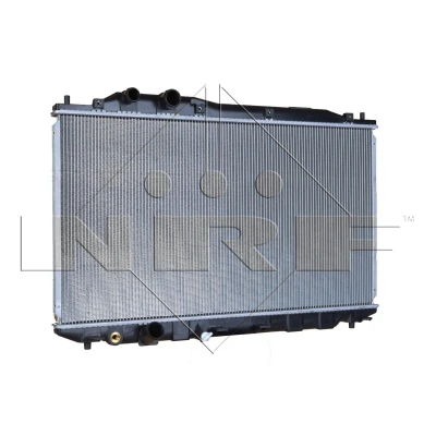 Abbildung von NRF 53186 Kühler, Motorkühlung Aluminium 678 375 26 Kühlrippen gelötet HONDA: CIVIC 8 Stufenheck