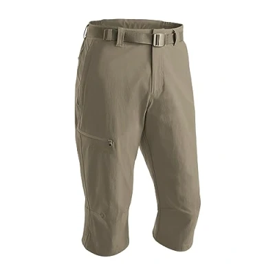 Abbildung von Maier Sports Herren Outdoorhose Jennisei, Wanderhose mit 4 geräumigen Taschen, Capri Hose integriertem Gürtel