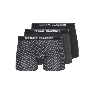 Abbildung von Urban Classics Shorts 3 PACK Panties, Herren, Größe: Medium, Black / charcoal