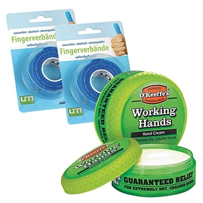 Abbildung von Karl Dahm Handschutz Set I Schnell einziehende Handcreme + Selbsthaftender Fingerverband Handpflege &amp; in einem Art. 17100