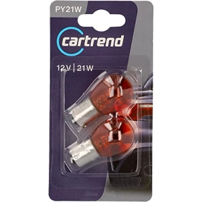Abbildung von cartrend PY21W Kugellampe ge 2x, Orange