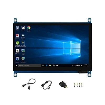 Abbildung von 7inch QLED Quantum Dot Display 1024x600 Capacitive Touch Screen IPS LCD G+G Toughened Glass Panel with Wider Color Gamut,More Pure Chroma for Raspberry Pi, Jetson Nano